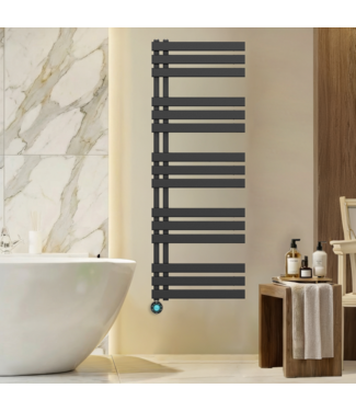 Oppio 140x60 cm - Oppio Elite ECO Digital elektrische handdoekradiator - Mat Zwart (Ral 9005) Oppio 140x60 cm - Oppio Elite ECO Digital elektrische handdoekradiator - Mat Zwart (Ral 9005)