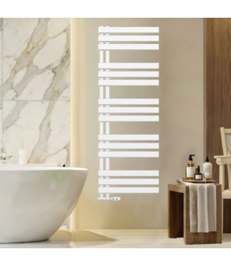 Oppio 140x60 cm - 983 watts - Radiateur sèche-serviettes Oppio Elite - Blanc (Ral 9016)