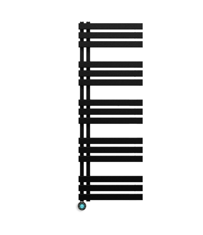  140x60 cm - Oppio Elite ECO Digital elektrische handdoekradiator - Mat Zwart (Ral 9005)