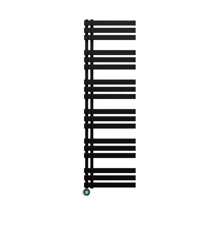  164x40 cm - Radiateur sèche-serviettes électrique Oppio Elite ECO Digital - Noir mat (Ral 9005)