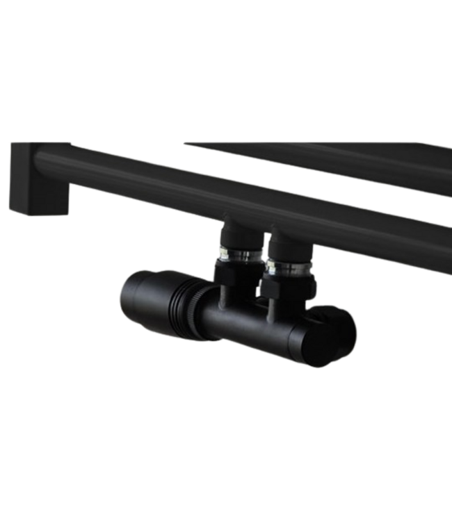  180x50 cm - 1067 Watt - Oppio Handdoekradiator - Mat Zwart (Ral 9005)