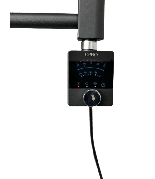  180x50 cm - Oppio Future Zwart (Ral 9005) elektrische Handdoekradiator 1067 Watt