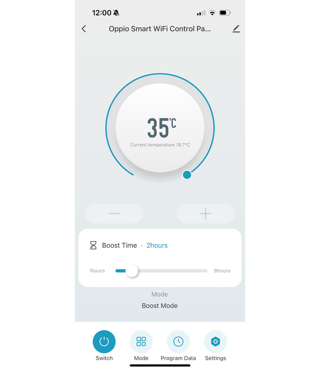  180x50 cm - Oppio Smart WiFi Mat Zwart elektrische handdoekradiator (Ral 9005)