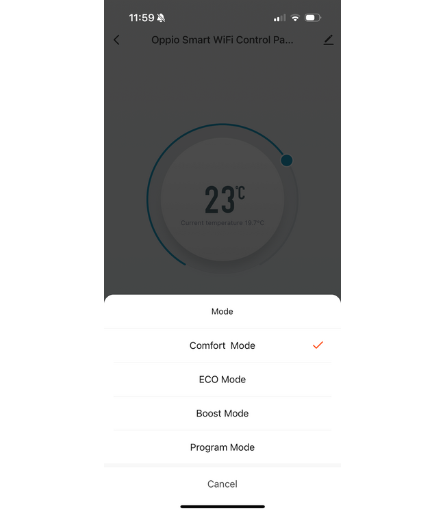  180x50 cm - Radiateur sèche-serviettes électrique Oppio Smart WiFi Matt Black (Ral 9005)