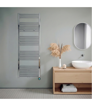 Oppio 180x60 cm - Radiateur sèche-serviettes électrique Oppio ECO Digital Chrome
