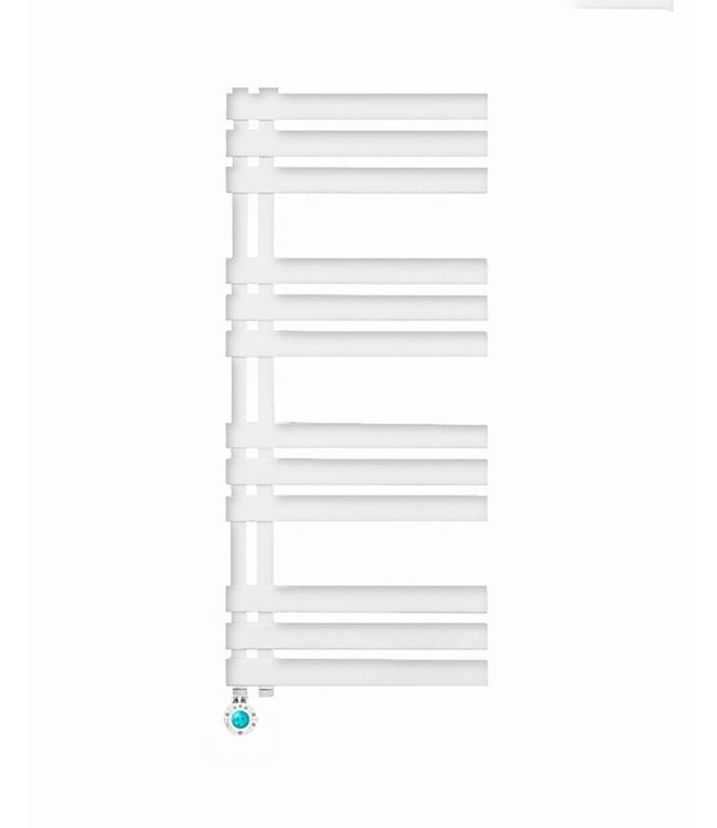  140x50 cm - Hybride handdoekradiator Elite Eco WiFi Oppio wit (RAL 9016) 750W