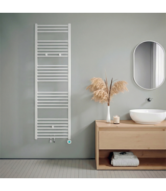 Oppio 160x50 cm - Sèche-serviettes hybride Eco WiFi Oppio blanc (RAL 9016) 750W