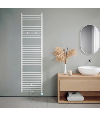 Oppio 180x50 cm - Sèche-serviettes hybride Eco WiFi Oppio blanc (RAL 9016) 1067W