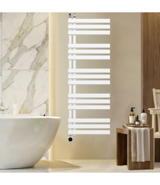 Oppio 140x60 cm - Hybride handdoekradiator Elite Smart WiFi Oppio wit (RAL 9016) 983W