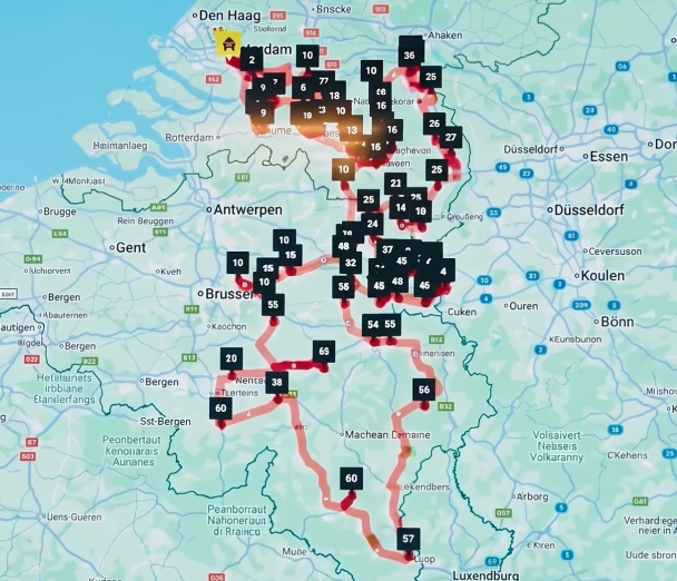 Routekaart van het eigen wagenpark
