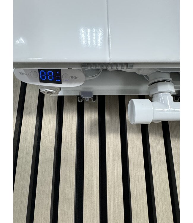  200x50 cm Type 22 - 3116 Watt - Duo Hybride Verticale radiator met Wifi functie - gegroefde voorzijde - Wit (Ral 9016)