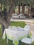 Garnier Thiebaut Tischdecke Geometrie lime, 115/115 cm