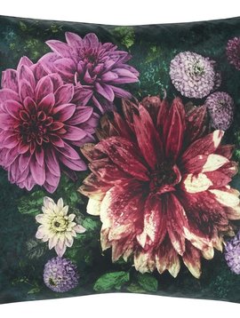 Designers Guild Kissen Dahlia Noir Fuchsia 50x50cm