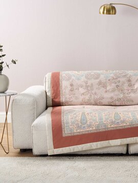 Bassetti Plaid  Indian roses avorio, 135/190 cm