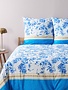 Bassetti Bettwäsche  Hibiscus Tattoo, bluette 135/190 mc