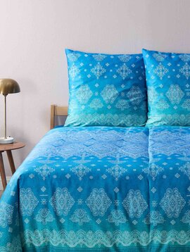 Bassetti Bettwäsche Kerala, blue 135/200 cm