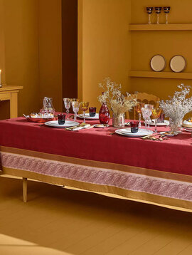 Garnier Thiebaut Tischdecke Alexandria rubis