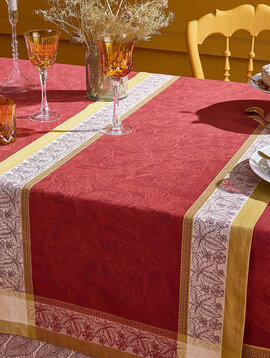 Garnier Thiebaut Tischläufer Alexandria rubis, 54/180 cm