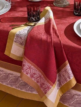 Garnier Thiebaut Serviette Alexandria rubis, 54/54 cm