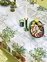 Garnier Thiebaut Tischdecke Jardin Provencal olive, 115/115 cm
