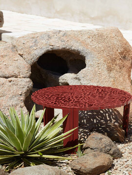 Kartell T-Table Farbe burgund