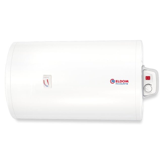 ELDOM Favourite Elektrische Boiler 50L, horizontaal, 2kW, emaille, aansluiting links of rechts