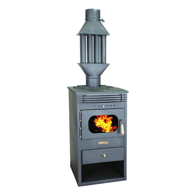 (Hout)kachel na-verwarmer / warmtewisselaar