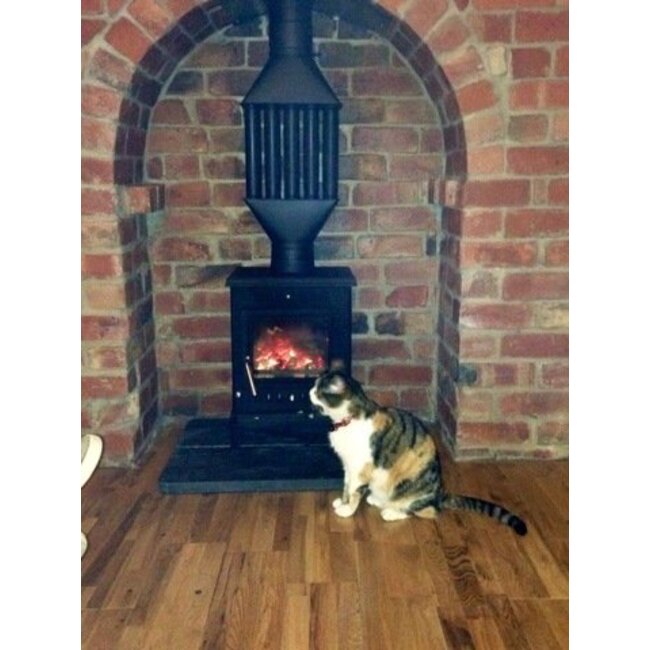 (Hout)kachel na-verwarmer / warmtewisselaar
