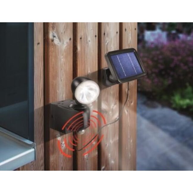 Esotec Solar PIR buitenlamp (grijs of zwart)