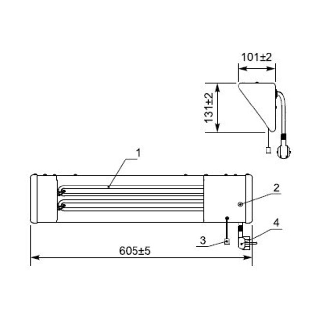 ELDOM Favourite Eldom infraroodstraler van 1800 Watt