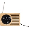 Karlsson Alarmklok Retro - Radio - Bamboe