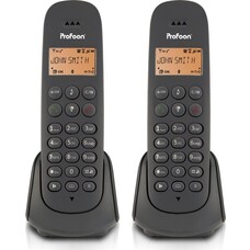 Profoon PDX620 - DECT telefoon met 2 handsets, zwart