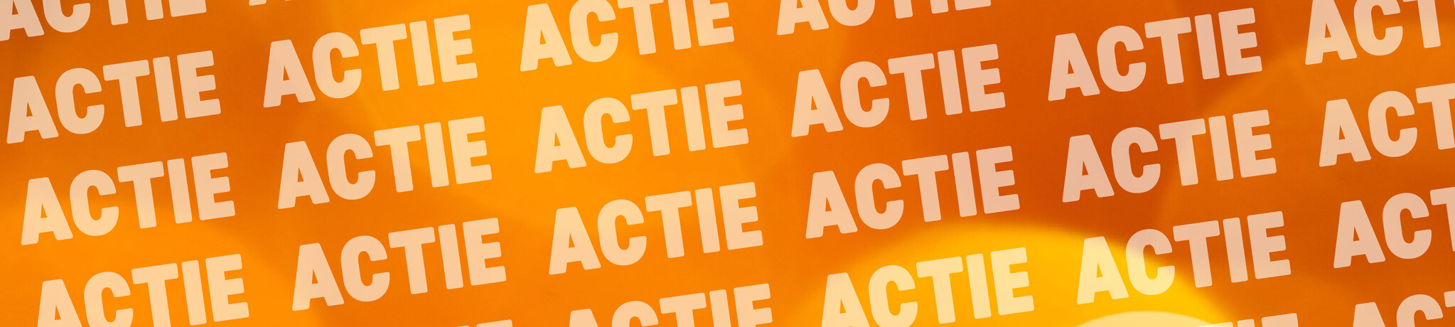 actie banner