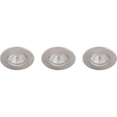 Philips Inbouwspot Badkamer Dive - 3 stuks - Nikkel