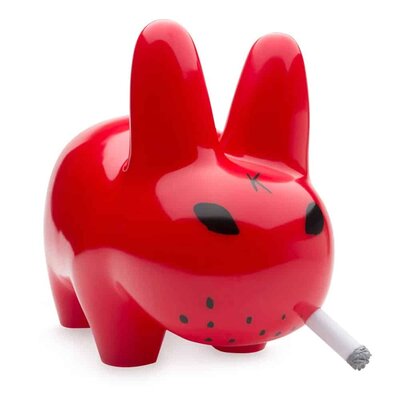 Frank Kozik Glasbeeldje Smorkin' Labbit - Rood