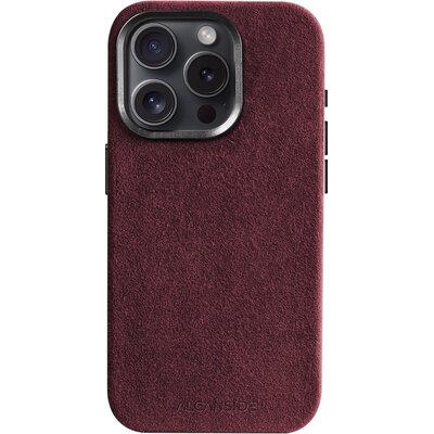 Alcanside Telefoonhoesje iPhone 15 - Alcantara - Wine Red