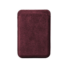 Alcanside MagSafe Wallet - Alcantara - Wine Red