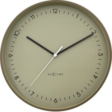 NeXtime Wandklok Berlin - 40cm - Khaki