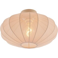 QAZQA Plafondlamp Bida - Ø42 cm - Beige