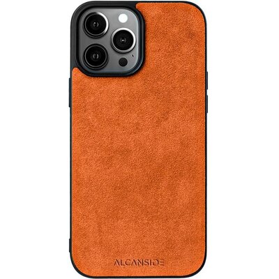 Alcanside Telefoonhoesje iPhone 12 Pro Max - Alcantara - Oranje