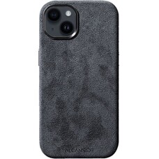 Alcanside Telefoonhoesje iPhone 15 - Alcantara - Space Grey