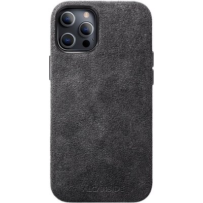 Alcanside Telefoonhoesje iPhone 12 Pro Max - Alcantara - Space Grey