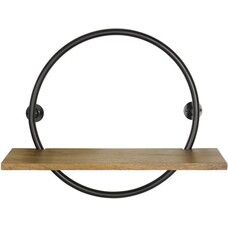 Woonexpress Wandrek Aurano - 55x45x15 cm - Mangohout/Metaal