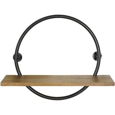 Woonexpress Wandrek Aurano - 55x45x15 cm - Mangohout/Metaal