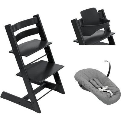 Stokke Kinderstoel Set Tripp Trapp - Zwart