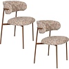 Housecraft Living Eetkamerstoelen Claes - Set van 2 - Beige