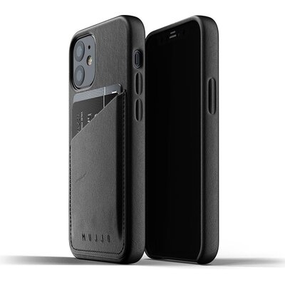 Mujjo Telefoonhoesje iPhone 12 Mini - Zwart