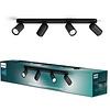 Philips Plafondspot Pongee 4-lichts - Zwart