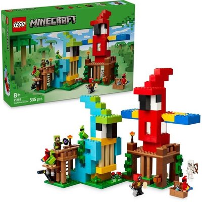 LEGO Minecraft - De Papegaaienhuizen Bouwset - 21282
