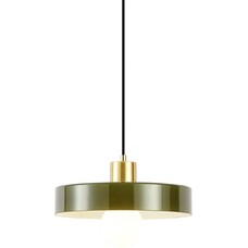 QAZQA Hanglamp Jina - Ø30 cm - Zwart/Goud
